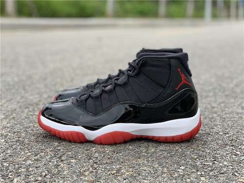 【620】[378037-061]-[AIR JORDAN 11 BRED BLACK/TRUE RED-WHITE]-[MAN:40.5-47.5]