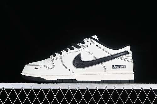 【360】[RM2308-237]-[SUPREME DUNK LOW SB OFF WHITE/BLACK]-[WOMAN:36-39]-[MAN:40-45]