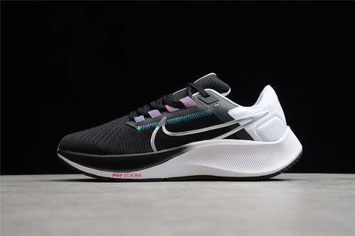 【280】[CW7356-003]-[AIR ZOOM PEGASUS 38 BLACK/WHITE/CHLORINE BLUE/METALLIC SILVER]-[UNISEX:36-45]