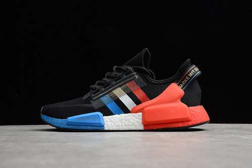 【300】[FY2070]-[NMD R1 V2 PARIS CORE BLACK/CLOUD WHITE-BLUE]-[WOMAN:36-39]-[MAN:40-45]