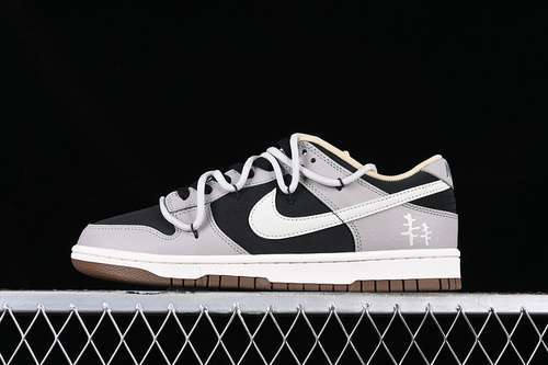 【290】[DR9704-200]-[SB DUNK LOW BLACK/GREY/WHITE]-[WOMAN:36-39]-[MAN:40-46]
