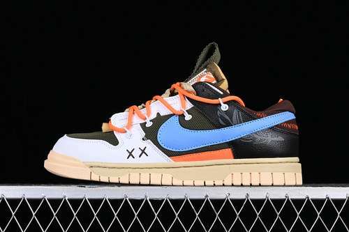 【270】[DV0821-200]-[AIR DUNK LOW 3 0 REMASTERED WHITE/BLACK/BLUE/ORANGE]-[MAN:39-46]