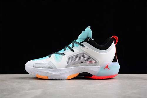 【340】[FB8486-130]-[AIR JORDAN 37 LOW PF WHITE/RED/BLACK/BLUE/GREY]-[MAN:39-46]