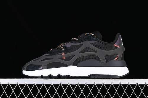 【280】[ID5103]-[ADIDAS IVP NITE JOGGER BOOST WHITE/BLACK/ORANGE]-[WOMAN:36-39]-[MAN:40-45]