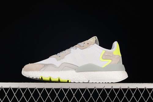 【300】[CG6098]-[NITE JOGGER SHOES OFF WHITE/FOOTWEAR WHITE/HI RES YELLOW]-[WOMAN:36-39]-[MAN:40-45]