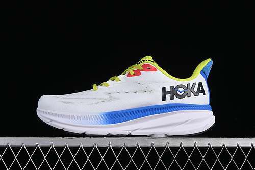 【240】[1127895 BVR]-[HOKA ONE ONE CLIFTON 9 WHITE/BLACK/BLUE/GREEN]-[WOMAN:36-39]-[MAN:40-45]