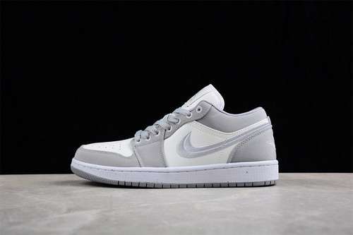 【280】[DV0426-012]-[AIR JORDAN 1 LOW LIGHT STEEL GREY/SAIL-WHITE]-[WOMAN:35.5-39]-[MAN:40-47.5]