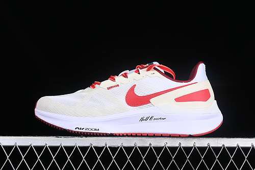 【250】[FJ0332-100]-[AIR ZOOM STRUCTURE 25 PREMIUM WHITE/COCONUT MILK/SIREN RED/UNIVERSITY RED]