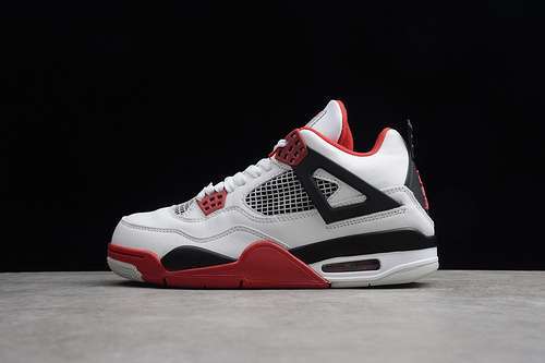 [116-114-125]-[308497-110]-[AIR JORDAN 4 RETRO FIRE RED WHITE/VARSITY RED-BLACK]-[UNISEX:36-45]