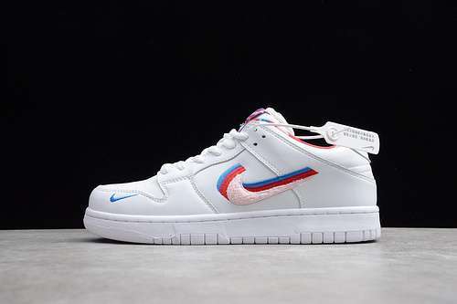 [87-85-95]-[AA3832-002]-[PARRA X SB DUNK LOW WHITE/PINK ROSE-GYM RED]-[WOMAN:36-39]-[MAN:40-45]
