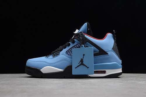 [308497-406]-[AIR JORDAN 4 RETRO CACTUS JACK UNIVERSITY BLUE/BLACK]-[MAN:40-48]-[OG00156]