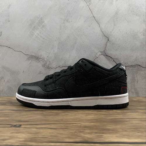 【440】[DD8386-001]-[WASTED YOUTH X DUNK LOW SB BLACK DENIM BLACK/UNIVERSITY RED/WHITE]