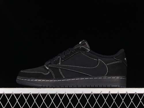 【460】[DM7866-001]-[TRAVIS SCOTT X AIR JORDAN 1 LOW OG BLACK/PHANTOM]-[MAN:40-47.5]