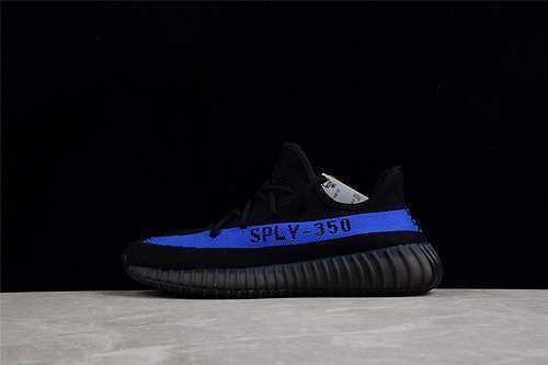 【420】[GY7164]-[YEEZY BOOST 350 V2 CORE BLACK/DAZZLING BLUE-CORE BLACK]-[WOMAN:36-39]-[MAN:40-48]