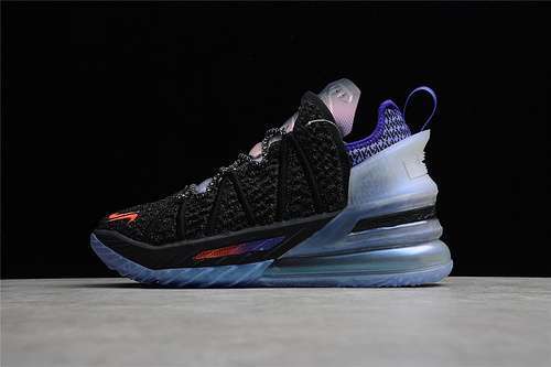 【390】[DB8148-001]-[KYLIAN MBAPPÉ X LEBRON 18 THE CHOSEN 2 BLACK/FIERCE PURPLE/METALLIC SILVER]