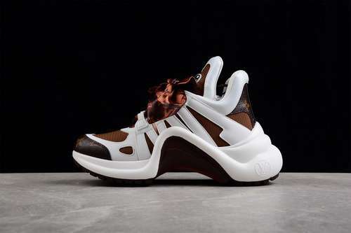 【600】[L*V ARCHLIGHT SNEAKERS WHITE/DARK BROWN/BLACK]-[WOMAN:35-40]