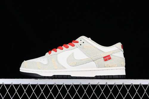 【330】[LE0021-003]-[SB DUNK LOW LEVIS WHITE/GREY]-[WOMAN:36-39]-[MAN:40-45]