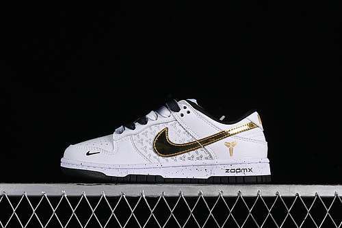 【360】[FC1688-193]-[SB DUNK LOW WHITE/BLACK/GOLD]-[WOMAN:36-39]-[MAN:40-45]
