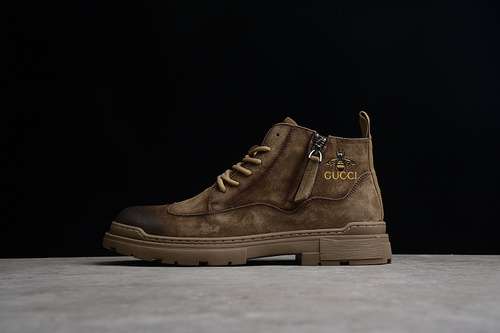 【380】[GU*CCI MID HIKING SHOES DARK BROWN/DARK BROWN]-[MAN:38-44]