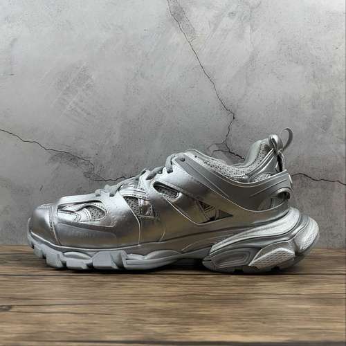 【580】[BA*LEN*CIAGA TRACK 2.0 SNEAKER GREY/SILVER/GREY]-[WOMAN:35-39]-[MAN:40-46]