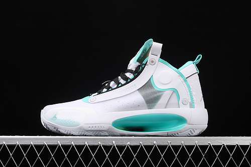 【420】[BQ3381-103]-[AIR JORDAN 34 GUO AILUN PE ECLIPSE WHITE/METALLIC SILVER/BLUE]-[MAN:39-46]