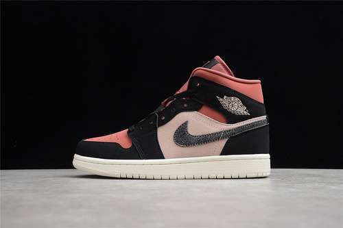 【340】[BQ6472-202]-[AIR JORDAN 1 MID PARTICLE BEIGE/BLACK/CANYON RUST/SAIL]-[WOMAN:35.5-39]
