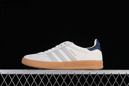 【270】[IH8547]-[ORIGINALS GAZELLE INDOOR WHITE/GREY/BLUE/BROWN]-[WOMAN:35.5-39]-[MAN:40-45]
