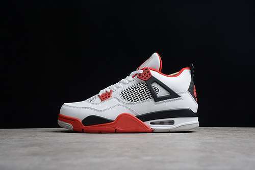 【500】[DC7770-160]-[AIR JORDAN 4 RETRO OG 2020 WHITE/BLACK/TECH GREY/FIRE RED]-[UNSIEX:36-47.5]