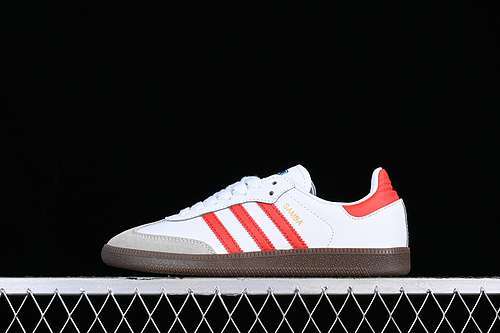【230】[IG1025]-[ADIDAS SAMBA VEGAN WHITE/REDK]-[WOMAN:36-39]-[MAN:40-45]
