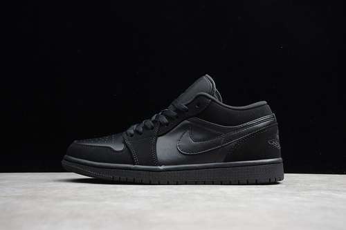 [553558-025]-[GZ AIR JORDAN 1 RETRO LOW BLACK/BLACK/BLACK]-[WOMAN:36-39]-[MAN:40-45]