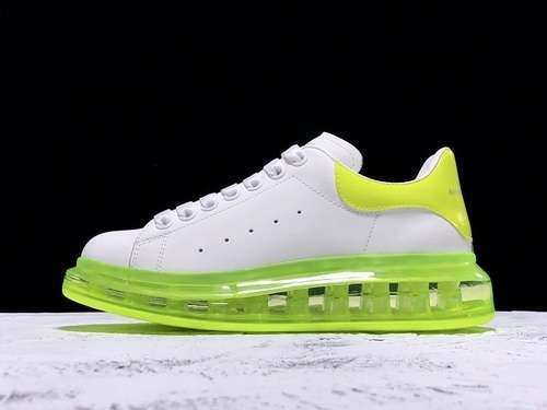 [ALE*XANDER MCQUEEN SOLE SNEAKERS WHITE/FLUORESCENT GREEN]-[WOMAN:35-39]-[MAN:40-44]
