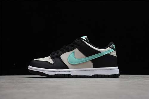 【380】[CW1590-003]-[SB DUNK LOW GS TIFFANY LIGHT SMOKE GREY/BLACK/TIFFANY BLUE]-[WOMAN:36-39]