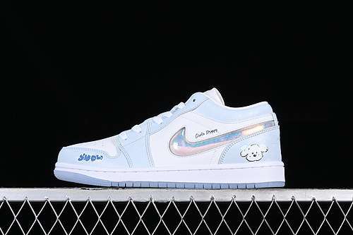 【260】[FQ9112-100]-[AIR JORDAN 1 LOW WHITE/BLUE]-[WOMAN:36-39]-[MAN:40-45]