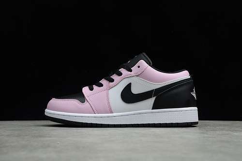 【320】[554723-601]-[AIR JORDAN 1 LOW GS LIGHT ARCTIC PINK/BLACK-WHITE]-[WOMAN:36-40]