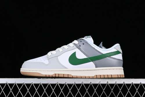 【310】[624044-131]-[DUNK LOW WHITE/CLASSIC GREEN-NEUTRAL GREY-MEDIUM GREY]-[MAN:39-45]