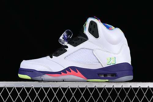 【380】[DB3335-100]-[AIR JORDAN 5 WHITE BEL PURPLE/WHITE/BLACK/GREEN]-[WOMAN:36-39]-[MAN:40-45]