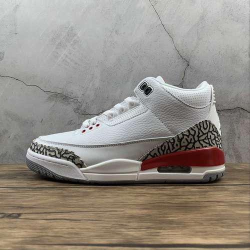 【340】[136064-116]-[AIR JORDAN 3 RETRO HALL OF FAME WHITE/CEMENT GREY-BLACK-FIRE RED]-[UNISEX:36-46]
