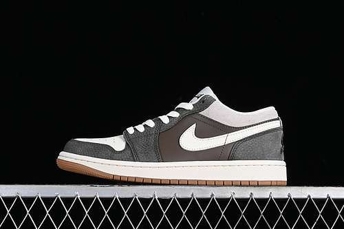 【320】[FD0399-004]-[AIR JORDAN 1 LOW SNKRS DAY KOREA 2023 WHITE/GREY/BROWN]-[UNISEX:35.5-46]