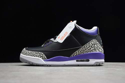 【360】[CT8532-050]-[AIR JORDAN 3 COURT PURPLE/BLACK/WHITE]-[WOMAN:36-39]-[MAN:40-45]