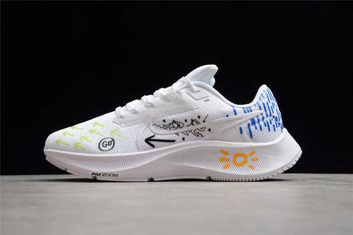 【280】[DM3274-100]-[AIR ZOOM PEGASUS 38 WHITE/ACTION GREEN/HYPER BLUE]-[WOMAN:36-39]-[MAN:40-45]