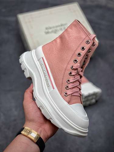 【380】[ALE*XANDER MCQUEEN 2020 PINK/WHITE]-[WOMAN:35-40]