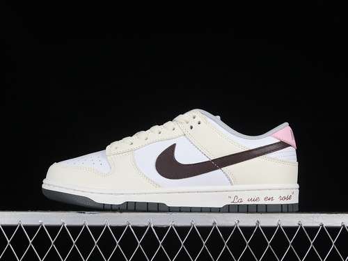 【350】[DD1503-117]-[DUNK LOW SB WHITE/BEIGE/BLACK]-[WOMAN:35.5-39]-[MAN:40-46]