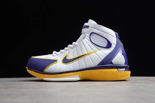 【480】[308475-008]-[AIR ZOOM HUARACHE 2K4 KOBE LAKERS WHITE/PURPLE-YELLOW]-[MAN:40-45]