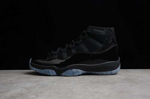 【450】[378037-005]-[AIR JORDAN 11 RETRO CAP AND GOWN BLACK/BLACK-BLACK]-[MAN:40.5-47.5]