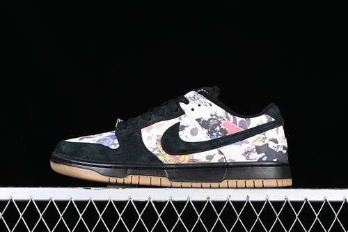 【350】[FD8778-001]-[SUPREME X DUNK LOW SB RAMMELLZEE BLACK/BLACK/MULTI-COLOR]-[UNSIZE:36-47.5]