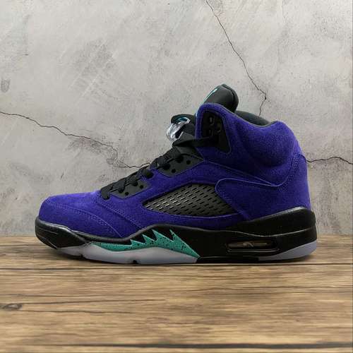 【520】[136027-500]-[AIR JORDAN 5 RETRO ALTERNATE GRAPE GRAPE ICE/BLACK/CLEAR/NEW EMERALD]