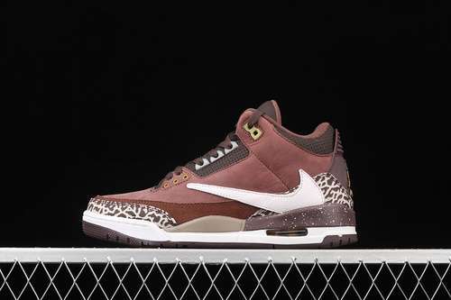 【440】[626988-018]-[TRAVIS SCOTT X AIR JORDAN 3 RETRO HIGH OG ANTIQUE BRASS BROWN/WHITE/BLACK]