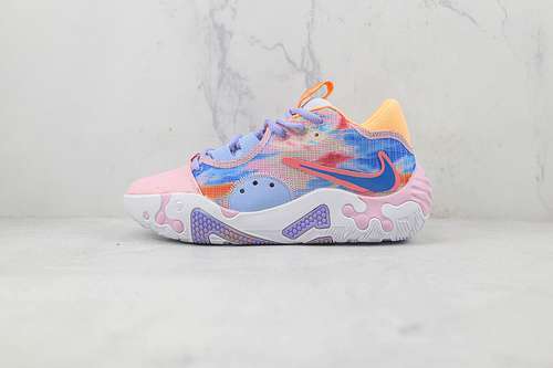 【320】[DO9823-100]-[PG 6 EP PAINTED SWOOSH WHITE/LIGHT PHOTO BLUE/SOFT PINK]-[MAN:38-46]
