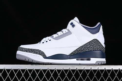 【400】[CT8532-140]-[AIR JORDAN 3 RETRO MIDNIGHT NAVY WHITE/GREY/BLUE]-[WOMAN:36-39]-[MAN:40-47.5]