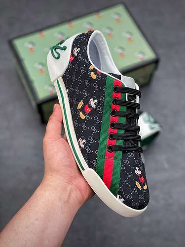 【420】[GU*CCI SHOES BLACK/GREEN/RED]-[MAN:38-45]